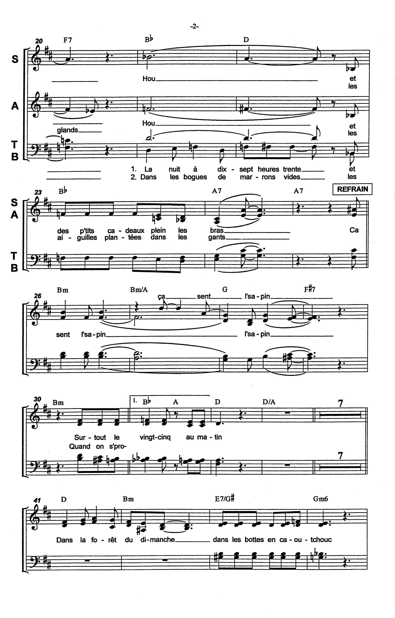 CA SENT LE SAPIN - La Boîte à Chansons