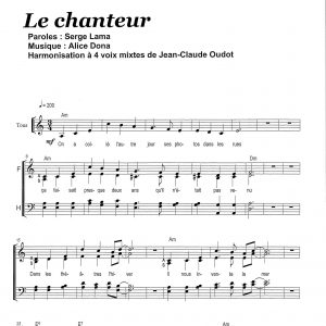 CHANTEUR (le)
