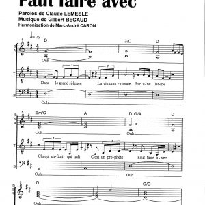 FAUT FAIRE AVEC
