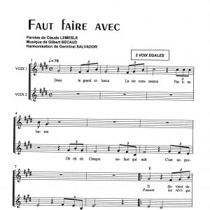 FAUT FAIRE AVEC