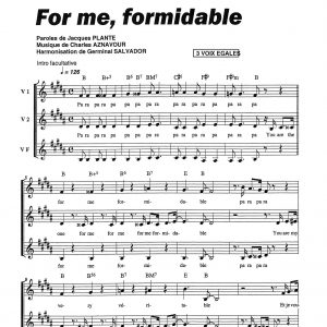 FOR ME FORMIDABLE