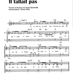 IL FALLAIT PAS