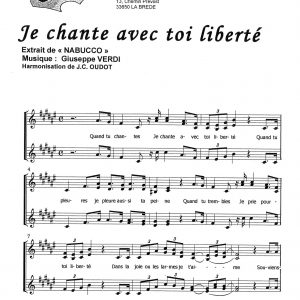 JE CHANTE AVEC TOI LIBERTE