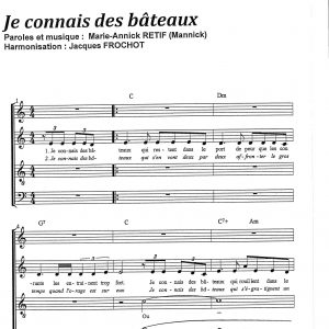 JE CONNAIS DES  BATEAUX