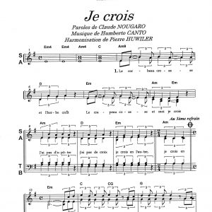 JE CROIS
