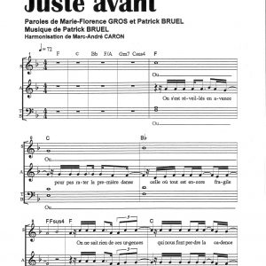 JUSTE AVANT