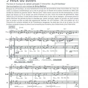 JE VEUX DU SOLEIL