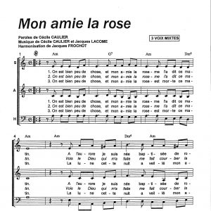 MON AMIE LA ROSE