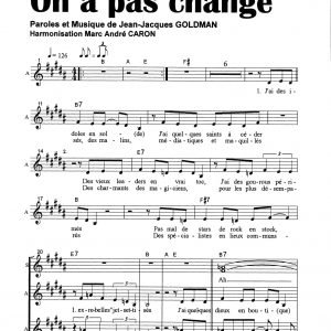 ON A PAS CHANGE