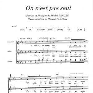 ON N'EST PAS SEUL