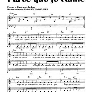 PARCE QUE JE T'AIME