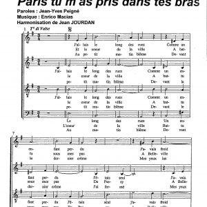 PARIS TU M'AS PRIS DANS TES BRAS