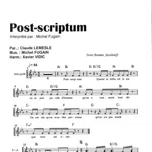 POST-SCRIPTUM