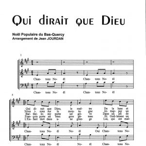 QUI DIRAIT QUE DIEU
