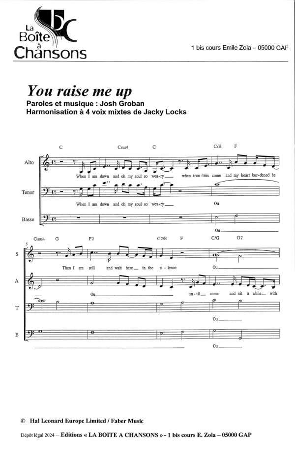 YOU RAISE ME UP