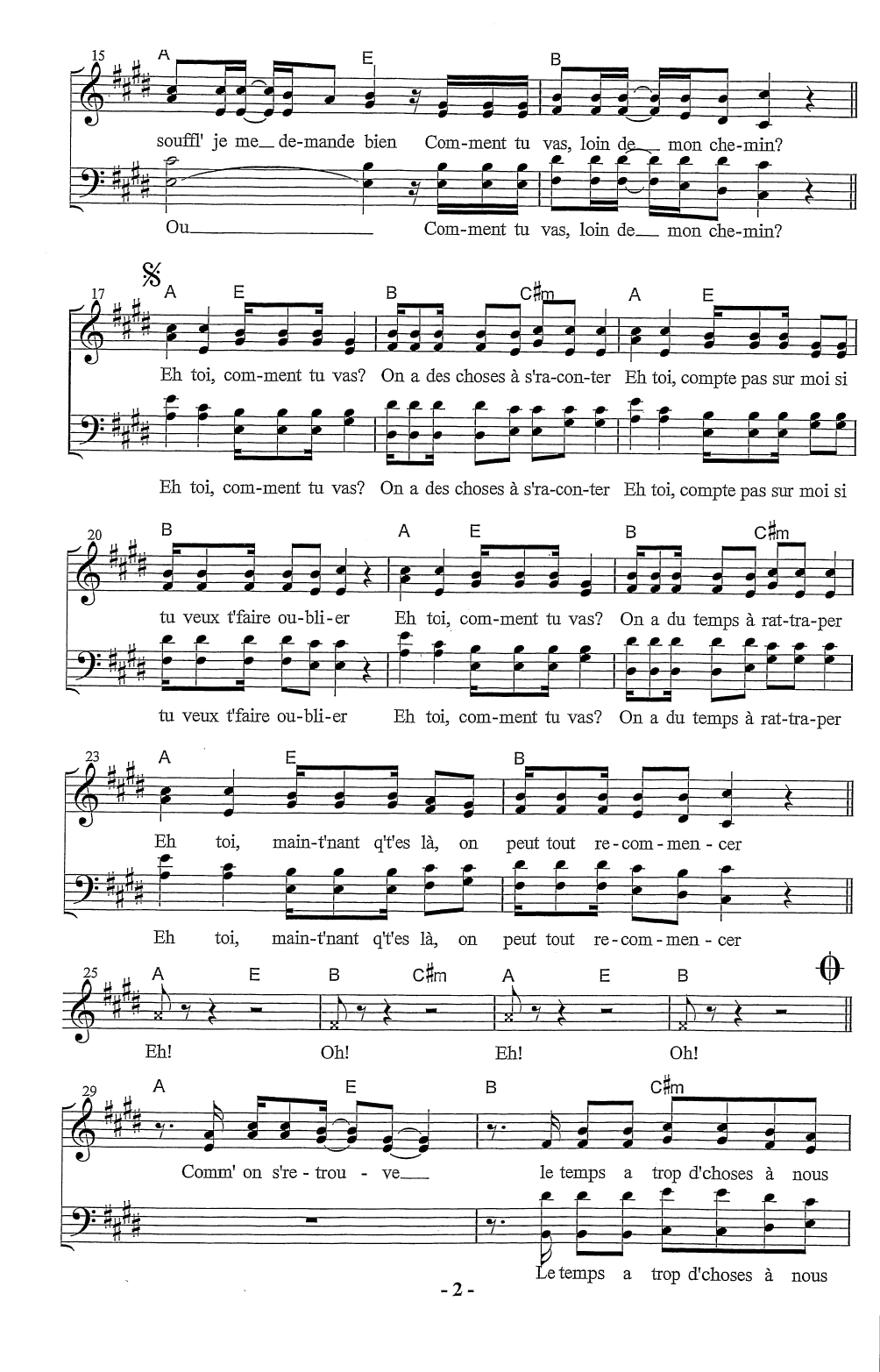 COMMENT TU VAS – Image 2