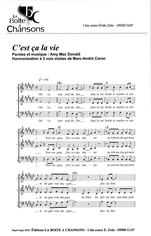 C'EST CA LA VIE